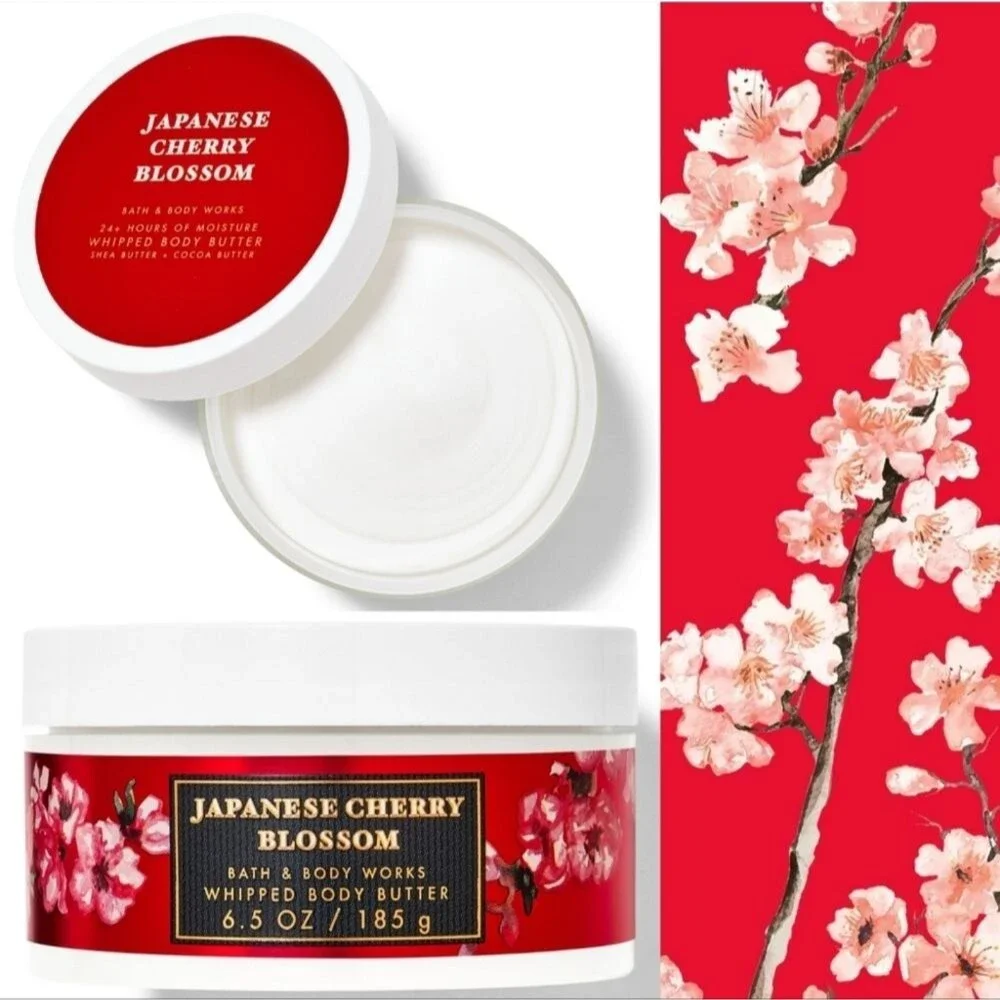 Bath Body Works Japanese Cherry Blossom Moisturizing Body Butter 6.5oz NEW